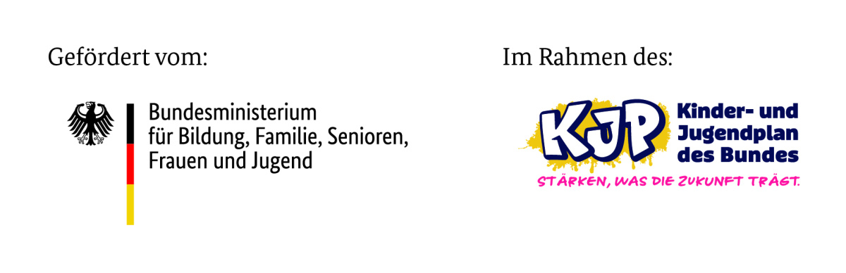 Logo des BMFSFJ und KJP Logo des BMFSFJ und KJP